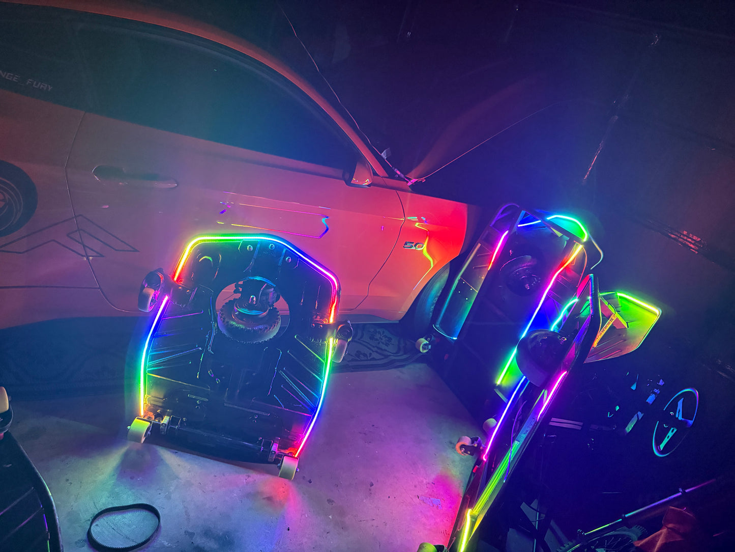 Custom LED Light Kit for Crazy Cart – Standard & XL