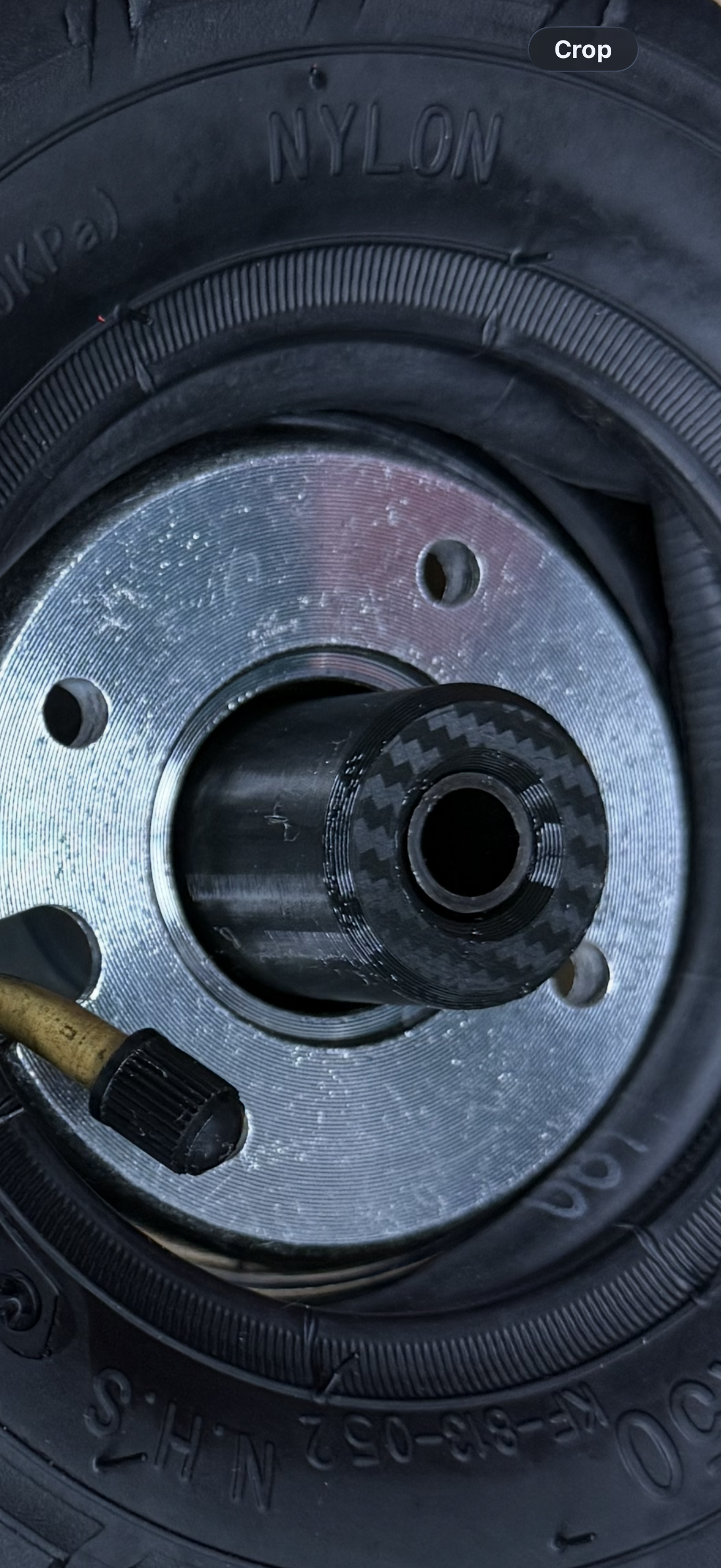 Wheel Spacer Alignment Insert for Crazy Cart