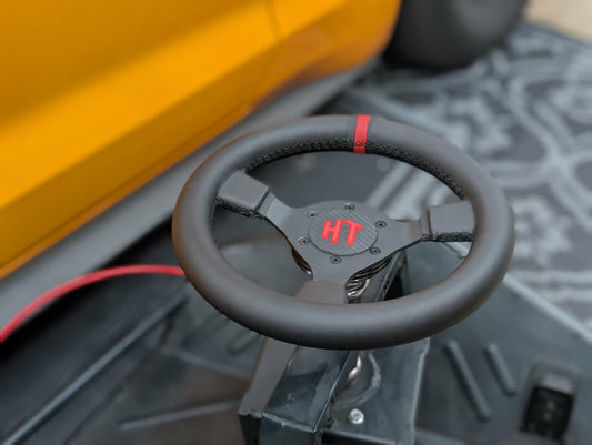 Upgraded Steering Wheel Kit for Crazy Carts (Standard & XL)