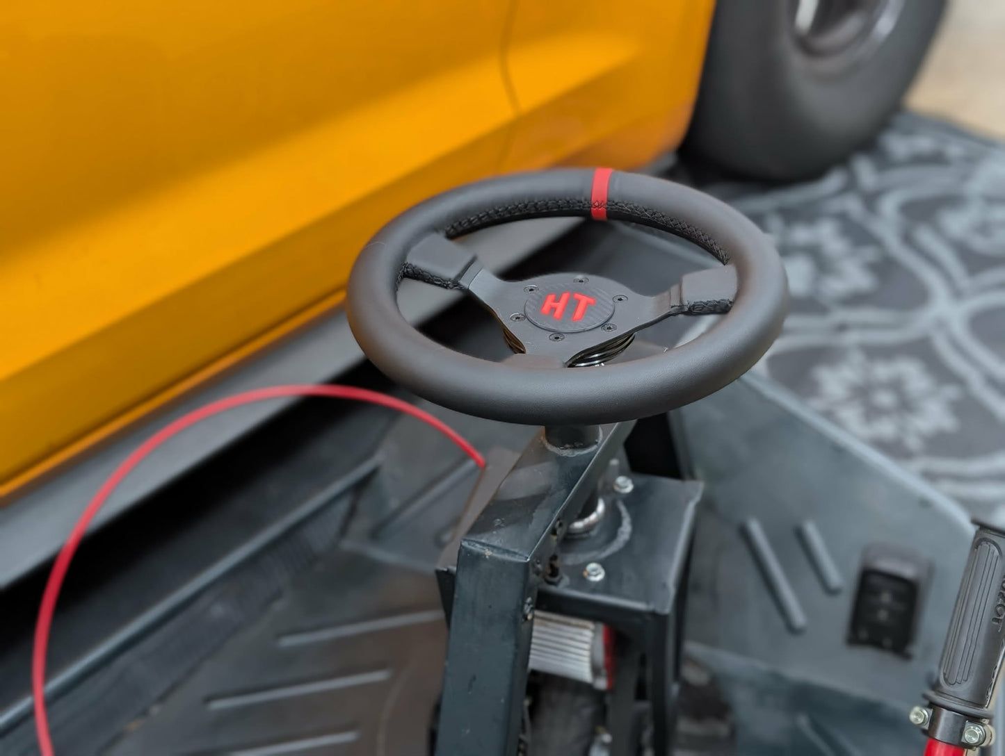 Upgraded Steering Wheel Kit for Crazy Carts (Standard & XL)