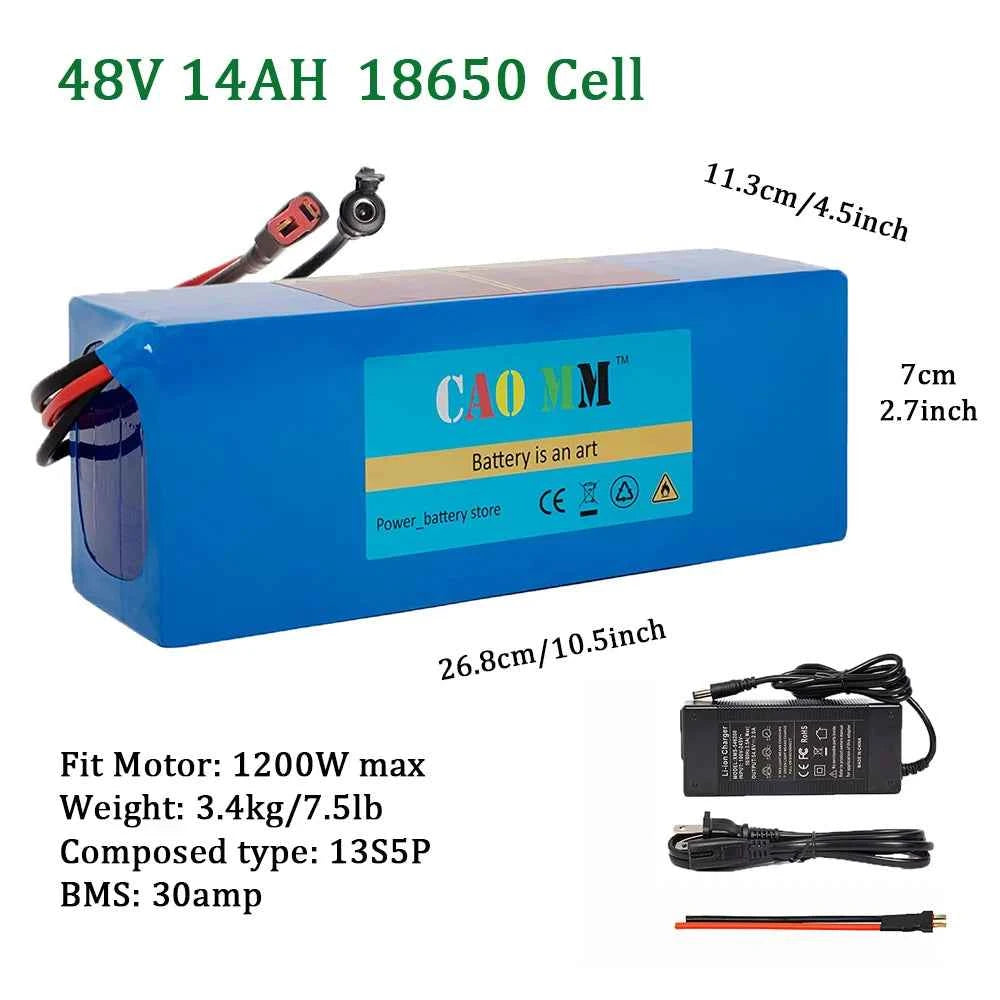 CAOMM 48V Battery - 8ah-30ah